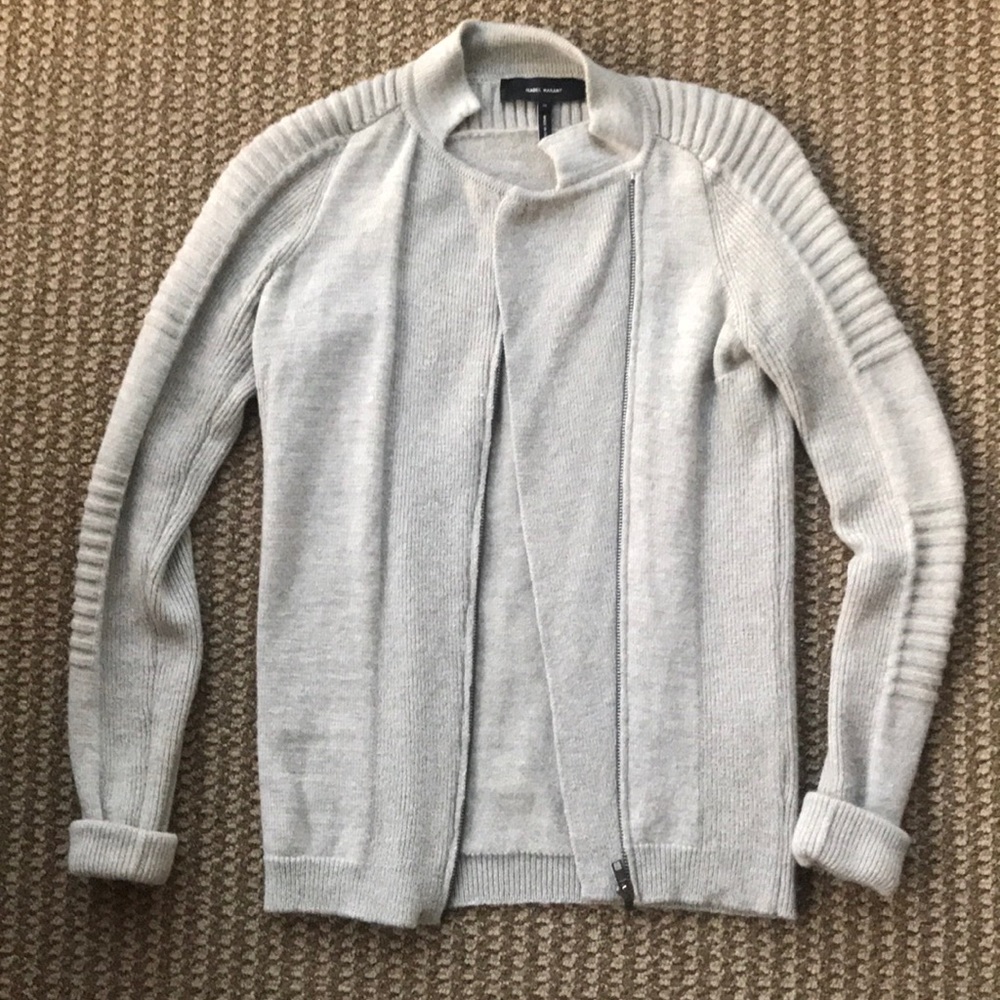 Isabel Marant moto style sweater jacket